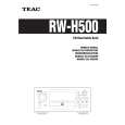 TEAC RWH500 Manual de Usuario