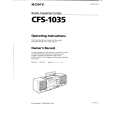 SONY CFS-1035 Manual de Usuario
