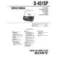 SONY D451SP Manual de Servicio