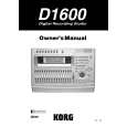 KORG D1600 Manual de Usuario