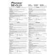 PIONEER SE-CL21M-J-K/ZCEW5 Manual de Usuario