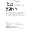 PIONEER A-209/SDFXJ Manual de Servicio