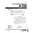 YAMAHA A720 Manual de Servicio