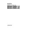SONY BKM-2085-14 Manual de Usuario