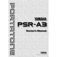 YAMAHA PSR-A3 Manual de Usuario