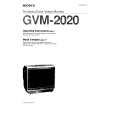 SONY GVM-2020 Manual de Usuario