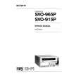 SONY SVO-915P Manual de Servicio