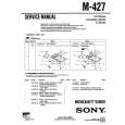 SONY M-427 Manual de Servicio
