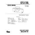 SONY CFS-E10L Manual de Servicio