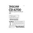 TEAC CD-A700 Manual de Usuario