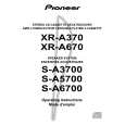 PIONEER XR-A670/NVXJ Manual de Usuario
