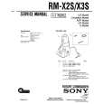 SONY RM-X2S Manual de Servicio