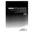 YAMAHA CDX630 Manual de Usuario