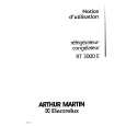 ARTHUR MARTIN ELECTROLUX RT3000E Manual de Usuario