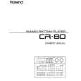ROLAND CR-80 Manual de Usuario