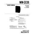 SONY WM-EX39 Manual de Servicio