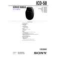 SONY ICD50 Manual de Servicio