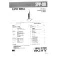 SONY SPP80 Manual de Servicio
