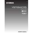 YAMAHA YST-SW015 Manual de Usuario