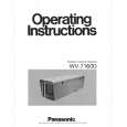 PANASONIC WV7160D Manual de Usuario