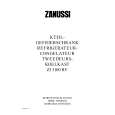 ZANUSSI ZI3100RV Manual de Usuario