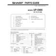 SHARP UP-5900 Catálogo de piezas