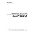 ROLAND SDX-330 Manual de Usuario