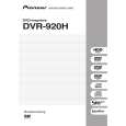 PIONEER DVR-920H Manual de Usuario