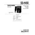 SONY SS-H450 Manual de Servicio
