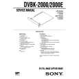 SONY DVBK2000E Manual de Servicio