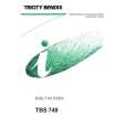 TRICITY BENDIX TBS749X Manual de Usuario
