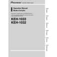 PIONEER KEH-1032/XM/EW Manual de Usuario