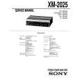 SONY XM-2025 Manual de Servicio