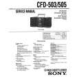 SONY CFD-505 Manual de Servicio