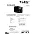SONY WM-GX77 Manual de Servicio