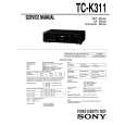 SONY TC-K311 Manual de Servicio