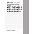 PIONEER VSX-AX2AS-S/FXJ Manual de Usuario