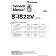 PIONEER S-IS22V/XJI/NC Manual de Servicio
