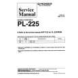 PIONEER PL-225 Manual de Servicio