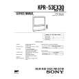 SONY KPR46EX32 Manual de Servicio