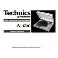 TECHNICS SL-1700 Manual de Usuario