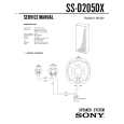 SONY SSD205DX Manual de Servicio