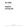 CANON BJ-200E Catálogo de piezas