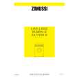 ZANUSSI ZAFFIRO14 Manual de Usuario