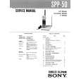 SONY SPP50 Manual de Servicio