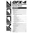 ZOOM GFX-4 Manual de Usuario