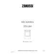 ZANUSSI ZTA230 Manual de Usuario