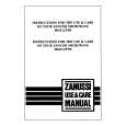 ZANUSSI MGE1255W Manual de Usuario