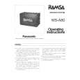 PANASONIC WSA80 Manual de Usuario