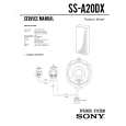 SONY SS-A20DX Manual de Servicio